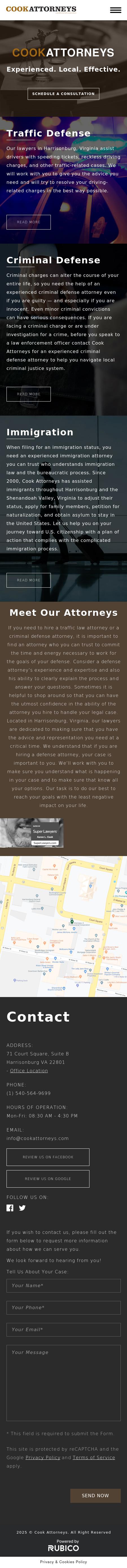 Cook Attorneys, a professional corporation - Harrisonburg VA Lawyers