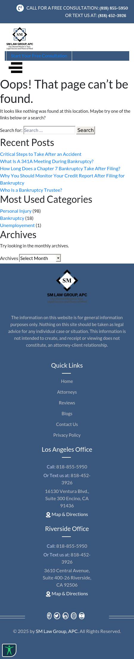 SM Law Group, APC - Riverside CA Lawyers