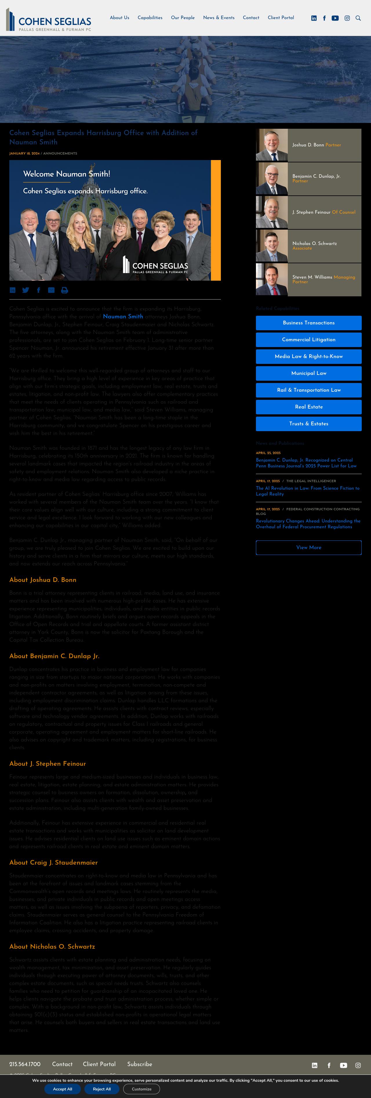 Nauman Smith Shissler & Hall, LLP - Harrisburg PA Lawyers