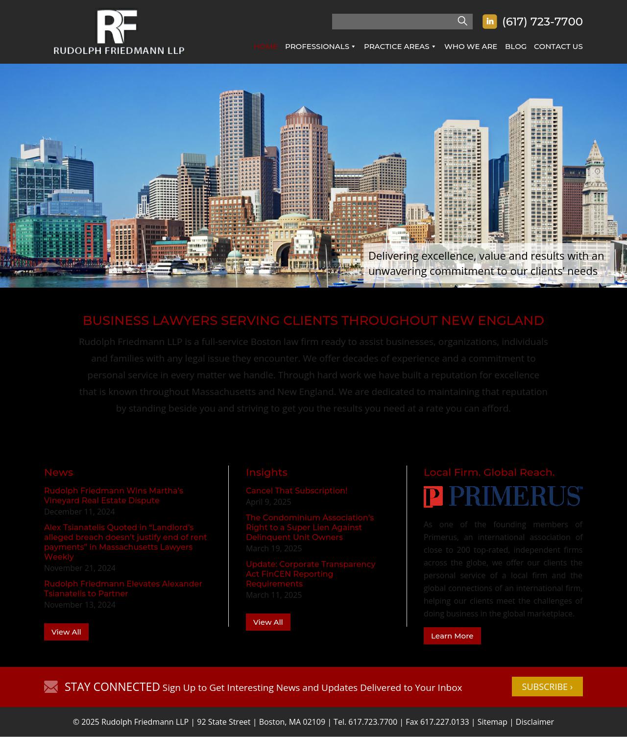 Rudolph Friedmann LLP - Boston MA Lawyers